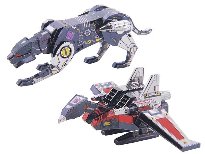 Transformers Mini-Cassette Laserbeak & Ravage 3D Metal Puzzle Model Kit Gallery Image 1