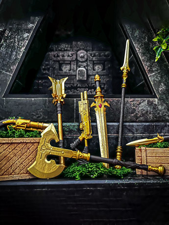Animal Warriors of The Kingdom Primal Collection Epic Gold Weapon Set Gallery Image 2