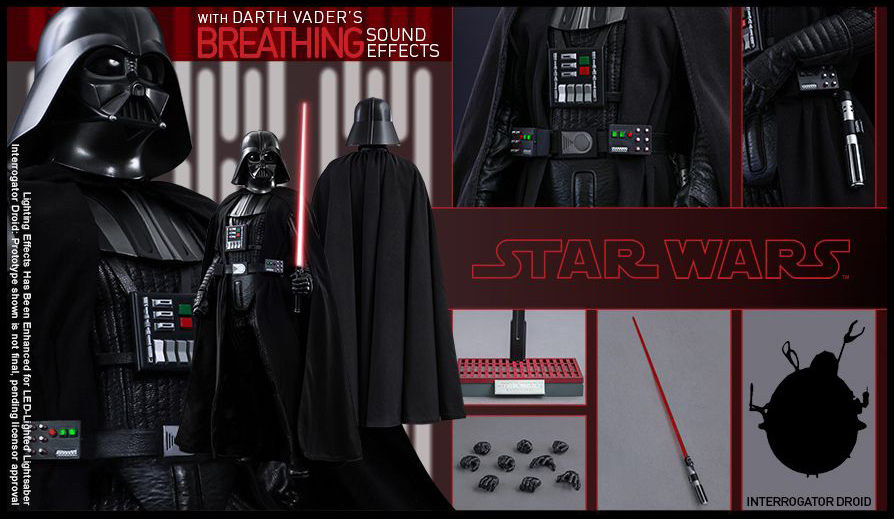 Star Wars: A New Hope MMS279 Darth Vader 1/6th Scale Collectible Figure Gallery Image 2