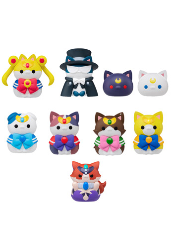 Sailor Moon Mega Cat Project Sailor Mewn Box of 8 Figures (With Bonus) Gallery Image 2