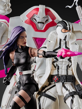 X-Men Marvel Legends Psylocke, Nimrod, and Fantomex Pack of 3