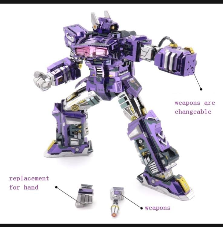 Transformers G1 Shockwave 3D Metal Puzzle Model Kit Gallery Image 4
