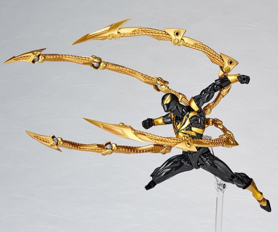 Marvel Amazing Yamaguchi Revoltech No.023EX Iron Spider (Black Ver.) Action Figure Gallery Image 7