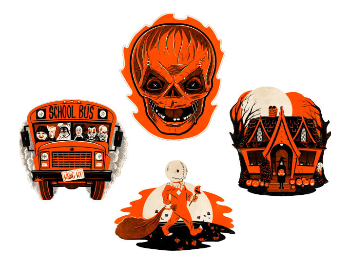 Trick 'r Treat Wall Decor Collection (Glow-In-The -Dark) Gallery Image 1