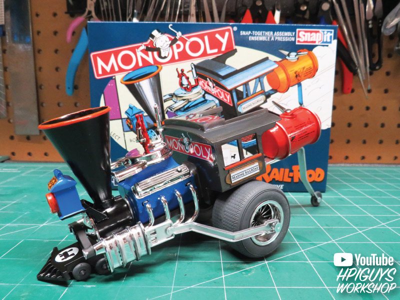 Monopoly Reading Railroad Custom Locomotive 1/25 Scale Model Kit Gallery Image 8