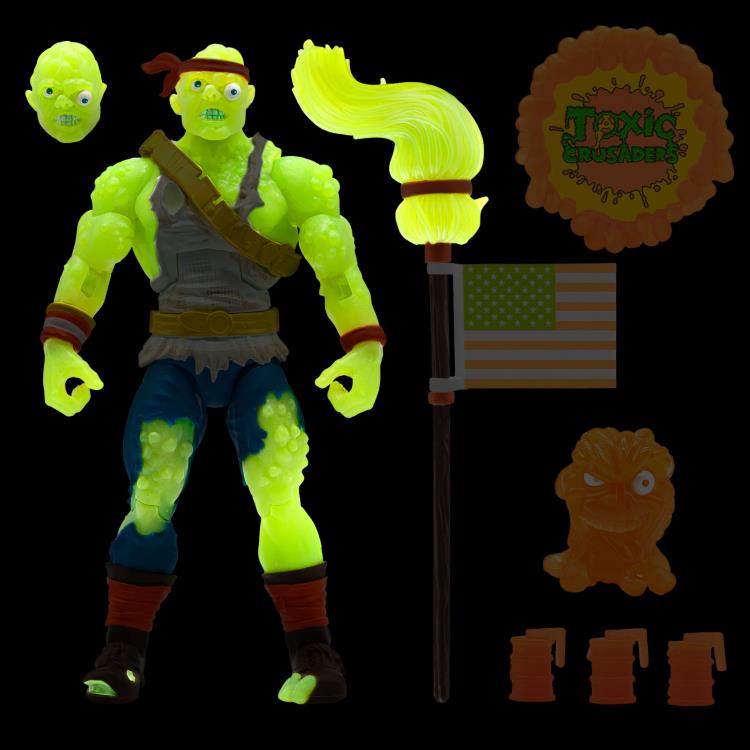 Toxic Crusaders ULTIMATES! Toxie (Radioactive Red Rage) Figure Gallery Image 6