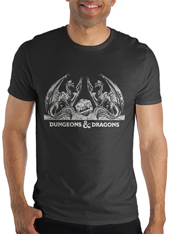 Dungeons & Dragons D20 with Dragons T-Shirt Gallery Image 2