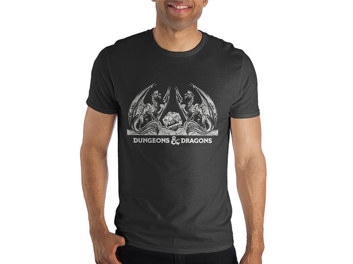 Dungeons & Dragons D20 with Dragons T-Shirt Gallery Image 1