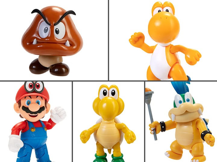 World of Nintendo 4" Wave 24 Set of 5 Figures Gallery Image 1