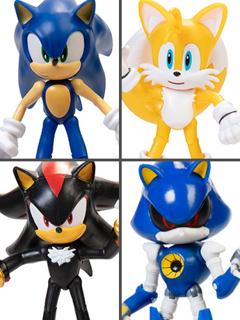 Sonic The Hedgehog 4" Figures Wave 4.5 Set of 4 Figures Gallery Image 2