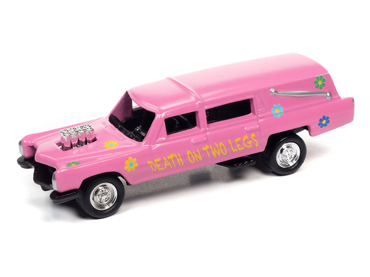 Johnny Lightning Street Freaks Release 3 2021 (Ver. A) 1/64 Scale Demolition Derby Haulin Hearse Gallery Image 1