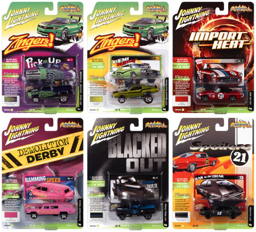 Johnny Lightning Street Freaks Release 3 2021 (Ver. A) 1/64 Scale Set of 6 Die-Cast Cars Gallery Image 3