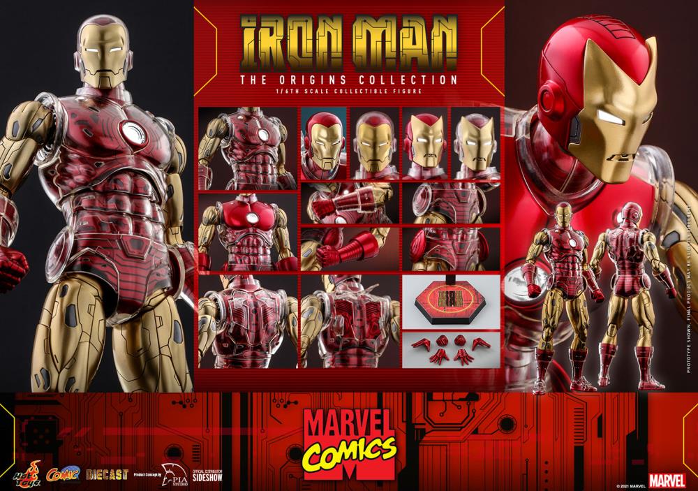 Marvel Comics The Origin Collection CMS07D37 Iron Man 1/6 Scale Collectible Figure Gallery Image 18