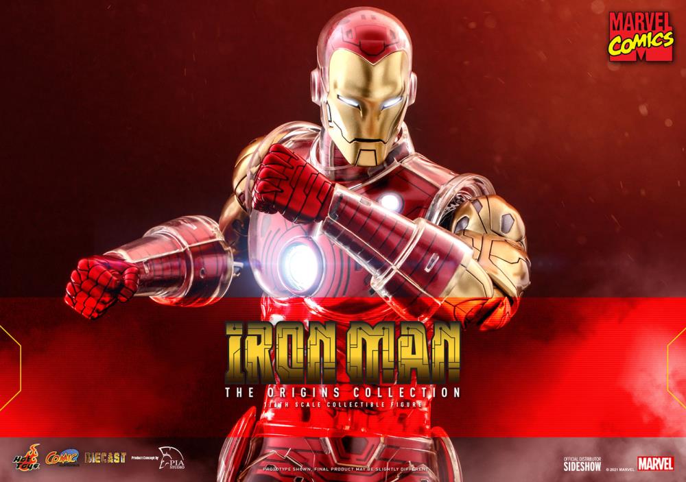 Marvel Comics The Origin Collection CMS07D37 Iron Man 1/6 Scale Collectible Figure Gallery Image 3