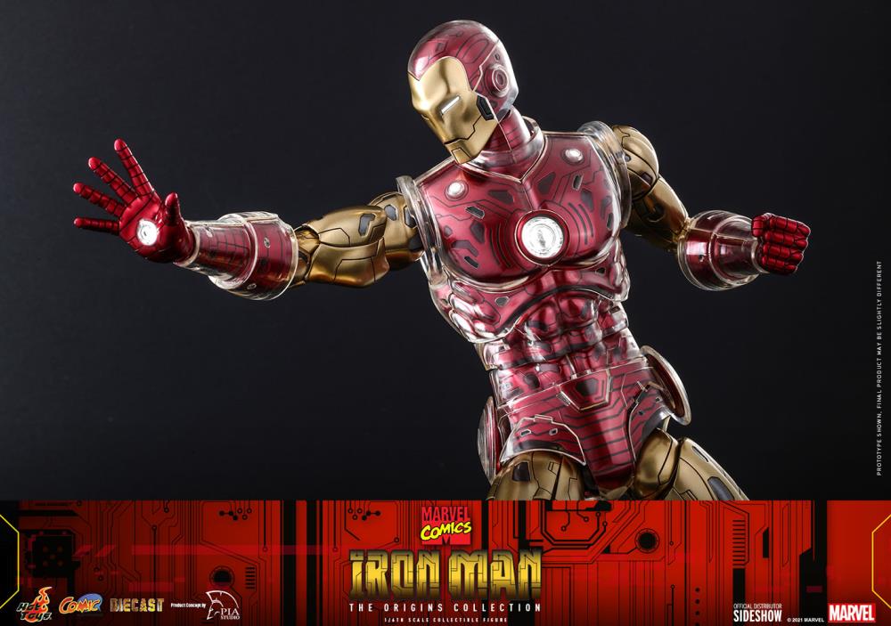 Marvel Comics The Origin Collection CMS07D37 Iron Man 1/6 Scale Collectible Figure Gallery Image 11