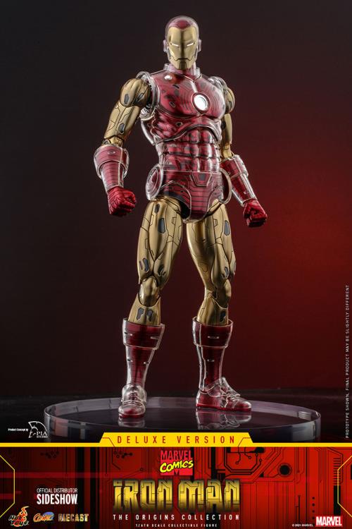 Marvel Comics The Origin Collection CMS08D38 Deluxe Iron Man 1/6 Scale Collectible Figure Gallery Image 9