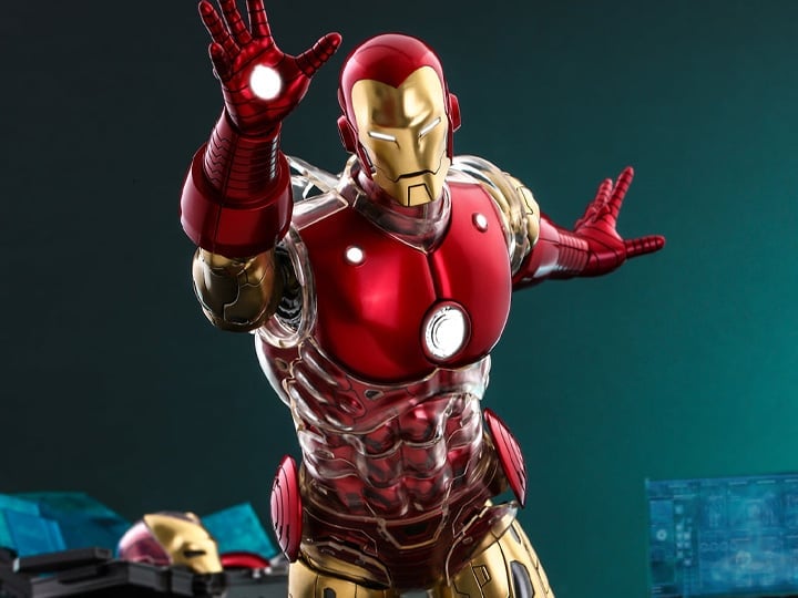 Marvel Comics The Origin Collection CMS08D38 Deluxe Iron Man 1/6 Scale Collectible Figure Gallery Image 1