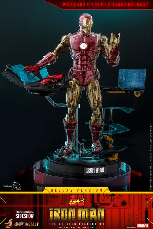 Marvel Comics The Origin Collection CMS08D38 Deluxe Iron Man 1/6 Scale Collectible Figure Gallery Image 6