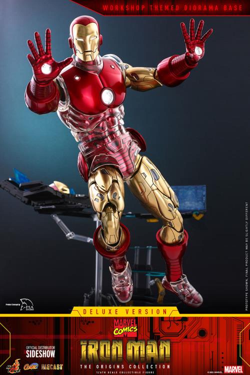 Marvel Comics The Origin Collection CMS08D38 Deluxe Iron Man 1/6 Scale Collectible Figure Gallery Image 18