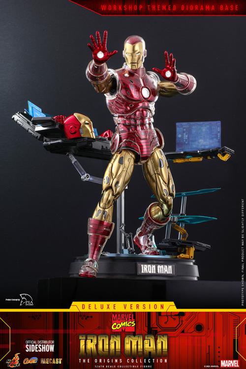 Marvel Comics The Origin Collection CMS08D38 Deluxe Iron Man 1/6 Scale Collectible Figure Gallery Image 10