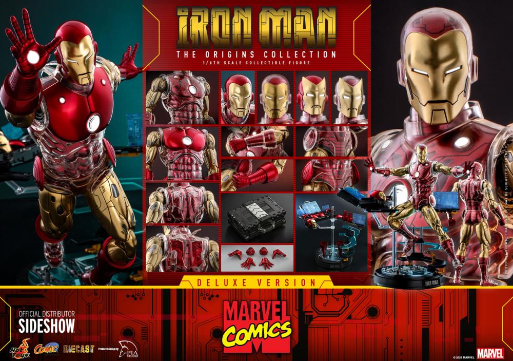 Marvel Comics The Origin Collection CMS08D38 Deluxe Iron Man 1/6 Scale Collectible Figure Gallery Image 23