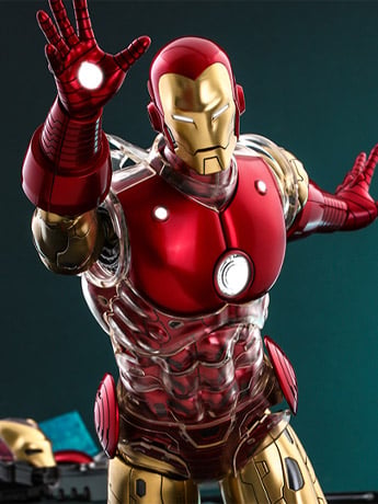 Marvel Comics The Origin Collection CMS08D38 Deluxe Iron Man 1/6