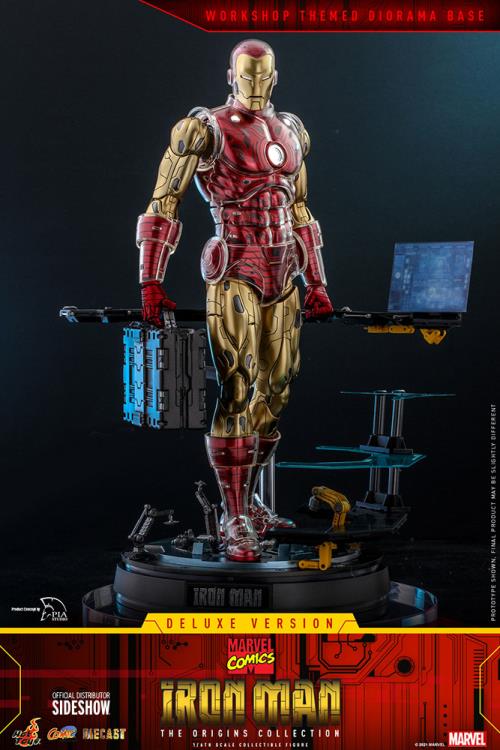 Marvel Comics The Origin Collection CMS08D38 Deluxe Iron Man 1/6 Scale Collectible Figure Gallery Image 4