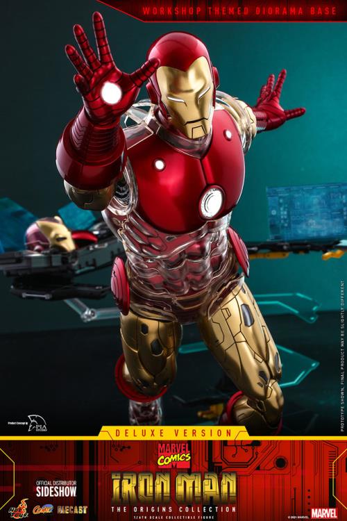 Marvel Comics The Origin Collection CMS08D38 Deluxe Iron Man 1/6 Scale Collectible Figure Gallery Image 12