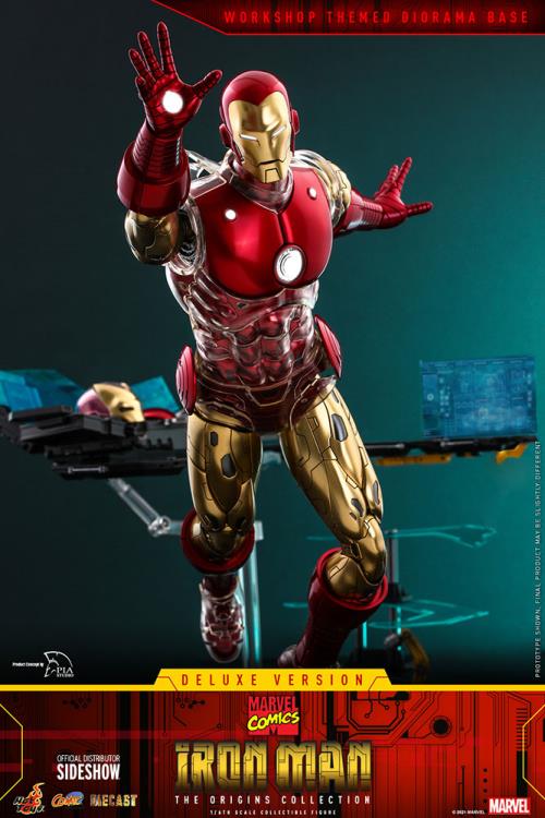 Marvel Comics The Origin Collection CMS08D38 Deluxe Iron Man 1/6 Scale Collectible Figure Gallery Image 7