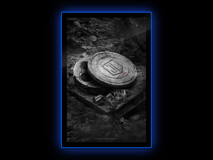 Zack Snyder's Justice League (Film Can) LED Poster Sign Gallery Image 1