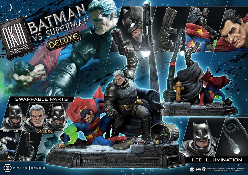 Batman: The Dark Knight Returns Ultimate Diorama Masterline Batman vs. Superman (Deluxe) 1/3 Scale Limited Edition Statue (With Bonus) Gallery Image 3
