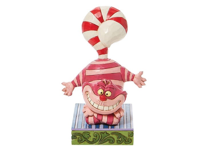 Alice in Wonderland Disney Traditions Cheshire Candy Cane Tail (Jim Shore) Gallery Image 1