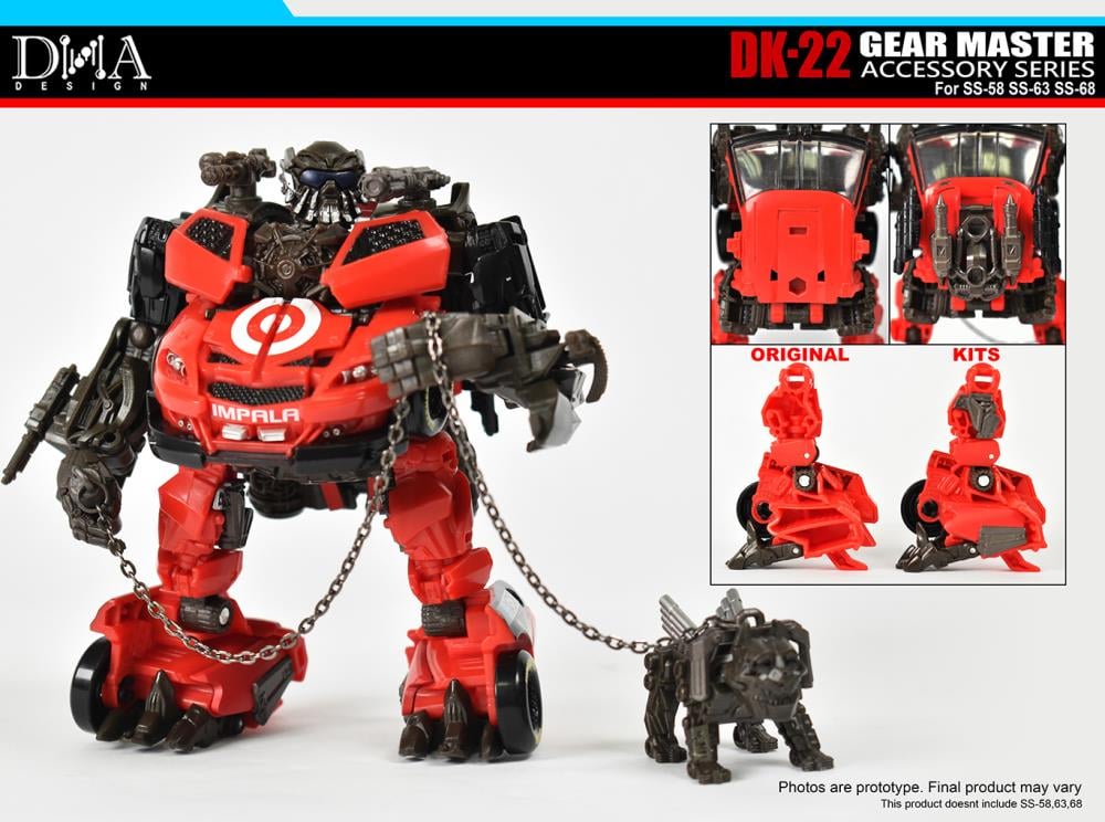 トランスフォーマー SS-58 レッドフット + DK-22 アドオンセット DK-22 Gear Master Accessory Series Upgrade Kit