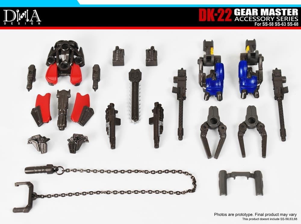トランスフォーマー SS-58 レッドフット + DK-22 アドオンセット DK-22 Gear Master Accessory Series Upgrade Kit