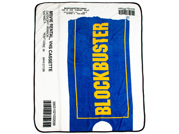 Blockbuster VHS Case Throw Blanket Gallery Image 1
