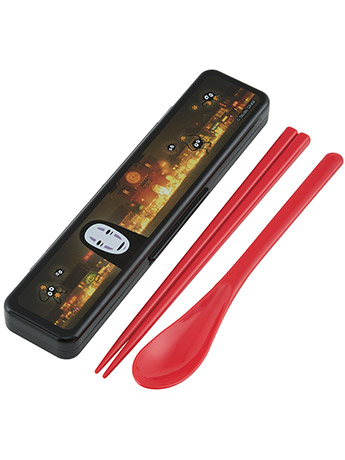 Spirited Away Chopsticks and Spoon w/ Case (No-Face) Gallery Image 2