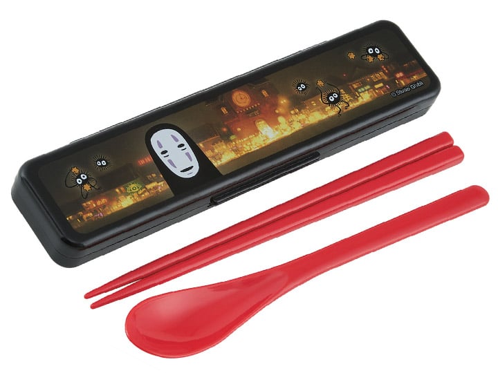 Spirited Away Chopsticks and Spoon w/ Case (No-Face) Gallery Image 1