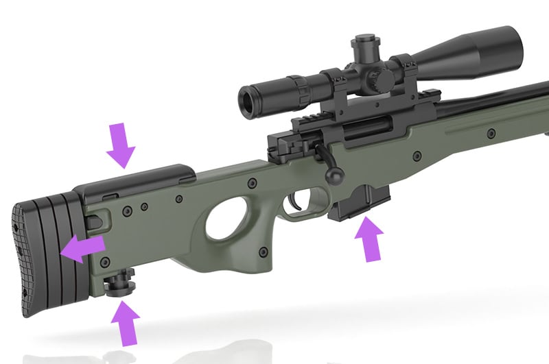 Little Armory L96AW Sniper Rifle 1/12 Scale Accessory Gallery Image 10