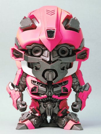 Transformers: The Last Knight Super Deformed Figure DX 4" Pink Bumblebee Gallery Image 2