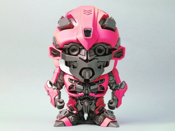 Transformers: The Last Knight Super Deformed Figure DX 4" Pink Bumblebee Gallery Image 1