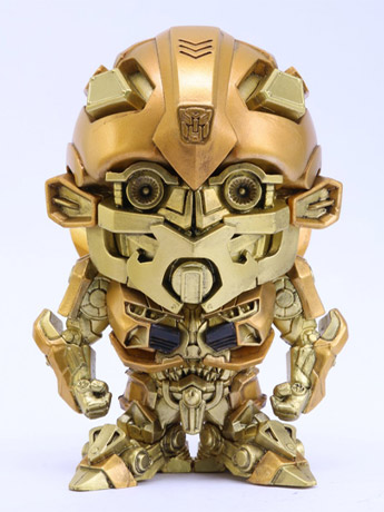 Transformers: The Last Knight Super Deformed Figure DX 4" Gold Bumblebee Gallery Image 2