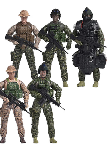 Elite Force Navy Seals 1/18 Scale Action Figure Five-Pack Gallery Image 2