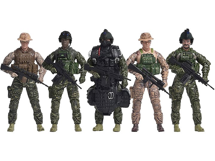 Elite Force Navy Seals 1/18 Scale Action Figure Five-Pack Gallery Image 1