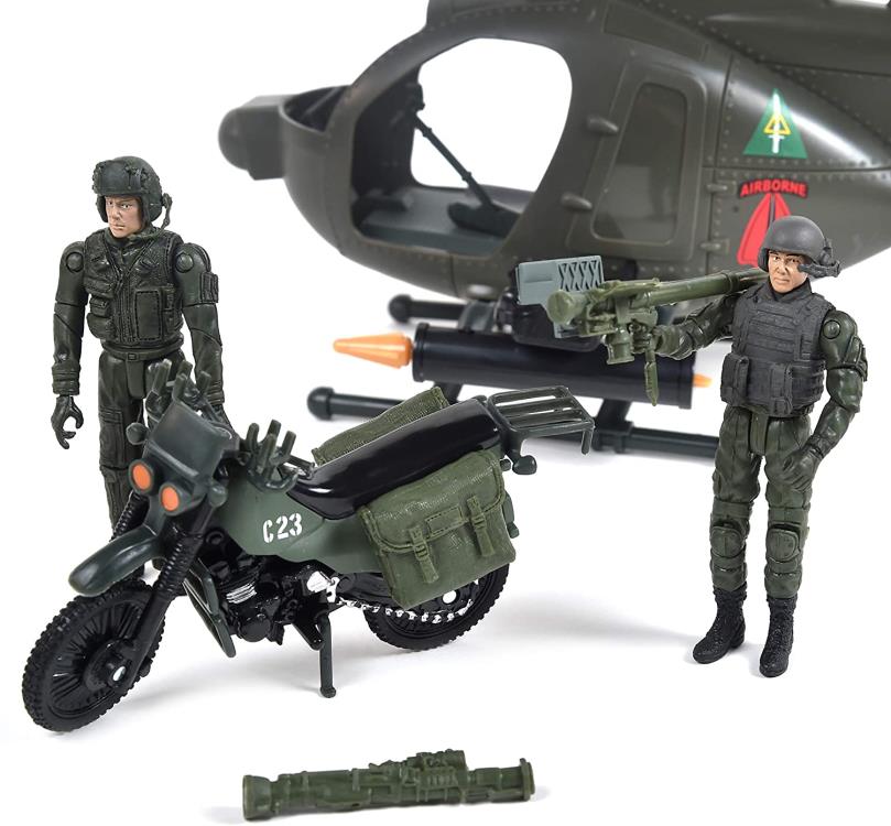 Elite Force Army Strike MH-6 Spec Ops Little Bird Helicopter 1/18