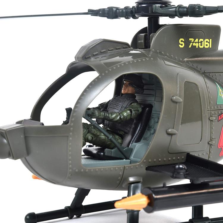 エリートフォース　ＭＨ-6 1/18 Elite Force Army Strike MH-6 Spec Ops Little Bird Helicopter 1/18