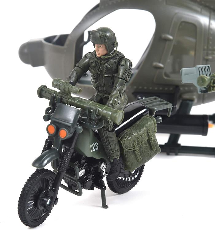 Elite Force Army Strike MH-6 Spec Ops Little Bird Helicopter 1/18