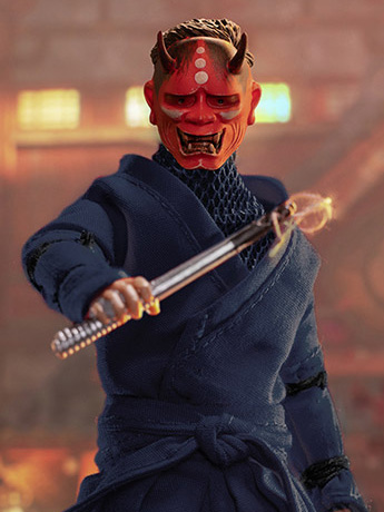 Undead Ninja Army Oni Mask 1/12 Scale Figure (Dark Blue Ver.) Gallery Image 2