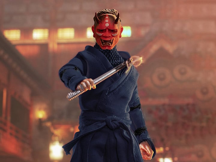Undead Ninja Army Oni Mask 1/12 Scale Figure (Dark Blue Ver.) Gallery Image 1