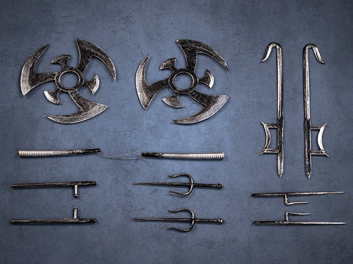 Undead Ninja Army 1/12 Scale Weapons Set