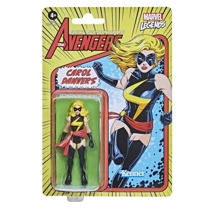 Marvel Legends Retro Collection 3.75" Captain Marvel Action Figure Gallery Image 4